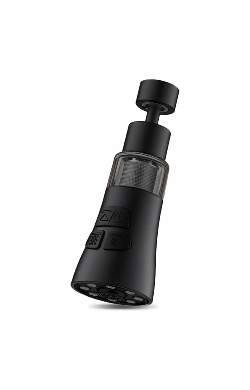 Bpabdeitr Men's Black Tap Spray Head 360 Rotate 3-In-1 Swivel Compact Kitchen(Black)