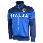 Men's Italy Jacket, Full Zip Italia Soccer Track Jacket With Zipper Pockets