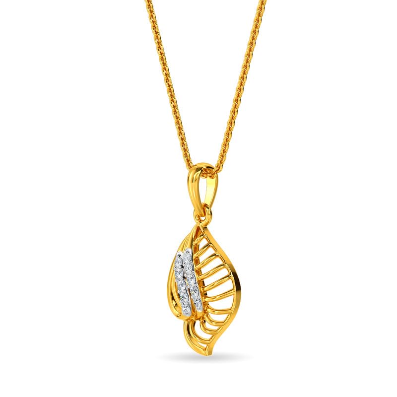 Image of KISNA JEWELS 14KT|18KT BIS Hallmark Pure Gold Pendant for Women