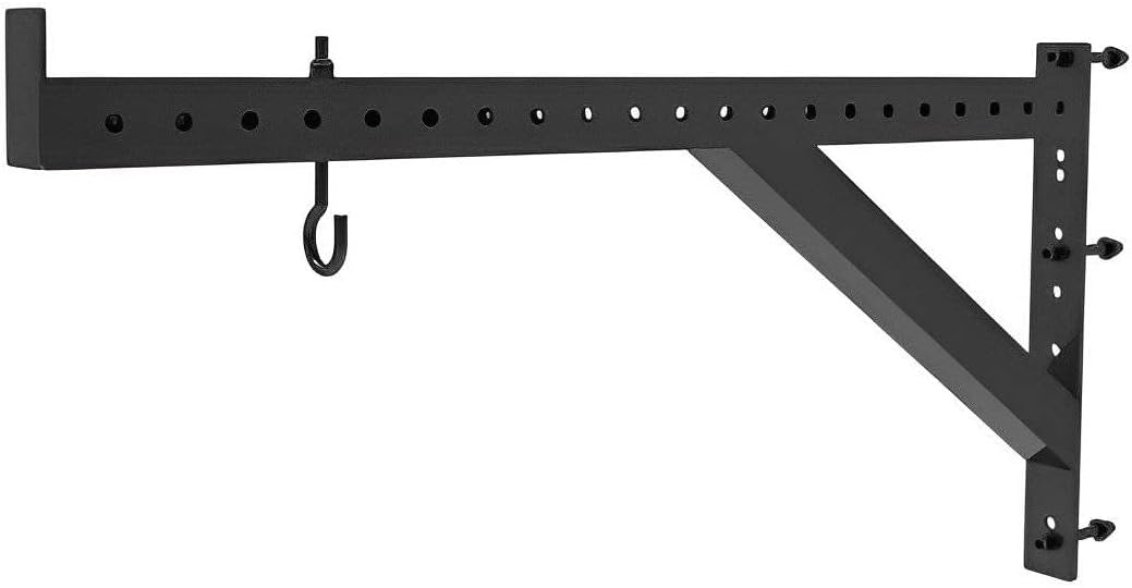 French Fitness Rack & Rig 11 Gauge A-Hanger Attachment – Heavy-Duty Steel Punching Bag Hanger, Adjustable Height, Three-Bolt Locking System – Fits 3" x 3" Tube Racks