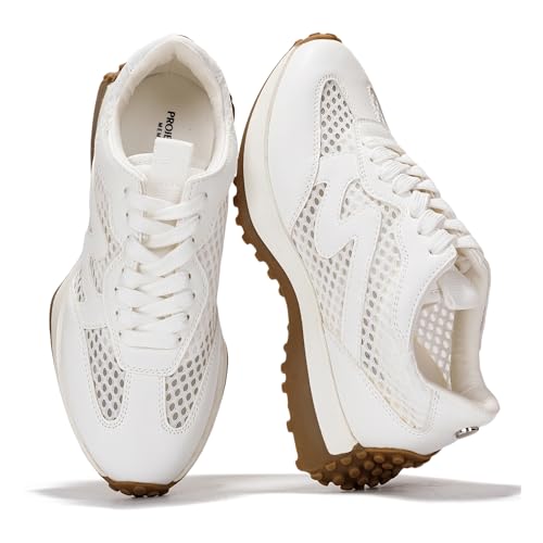 Image of Project Cloud Trendy Fashion Sneakers for Women 2026 - Memory Foam and Non-Slip Comfortable Casual Ladies Shoes for Womens Fashion Sneakers - Lightweight Lace-up Shoes (Lecco)