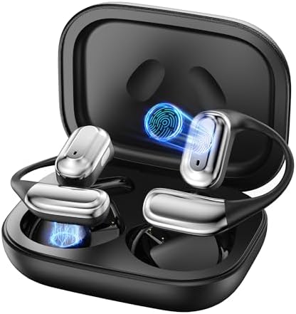 AI Language Translator Earbuds,OWS Real-Time 4-in-1 Translation Earbuds 144 Languages & Accents, Bluetooth 5.4 Translation Device for Travel/Business/Learning (A16 Silver Black)