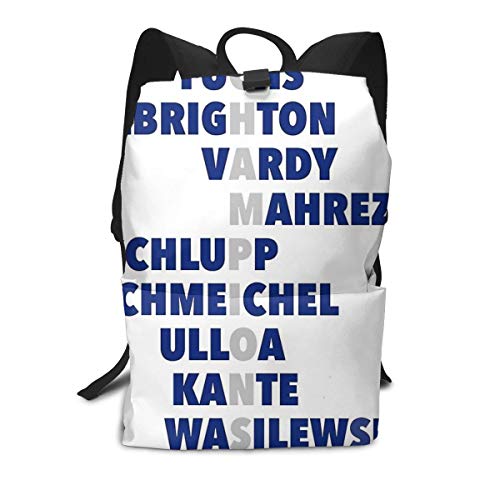 Mochila unisex Leicester City Premier League Champions College Student Bookbags de viaje