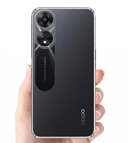 Image of Soft Silicone TPU Back Cover Compatible with Oppo A78 5G
