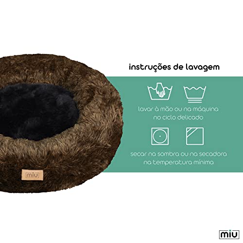 Cama Nuvem de Pelúcia para Cães e Gatos Almofada Dupla Face 45cm