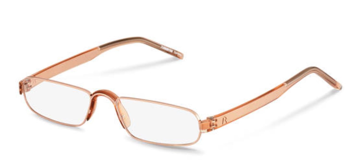 Rodenstock Gafas de Lectura R2180 gafas para la hipermetropía, gafas rectangulares con montura ligera de acero inoxidable (+1 / +1,5 / +2 / +2,5) Unisex adulto (Pack de 1)