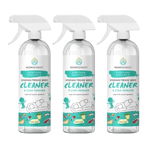 MOMREMEDY Hydrogen Peroxide Cleaner | All Purpose Cleaning Spray | Multipurpose Home Cleaner | Fabric and Laundry Stain Remover | All Surface Kitchen and Bathroom | Non-Toxic | Bundle Pack Cover