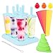 Produktbild AIMTOP Eisformen, Stieleisformer 6 Stück EIS am Stiel Formen und 3 Stück Eislutscher Formen aus Silikon BPA Frei, Popsicle Formen Set mit Reinigungsbürste und Falttrichter