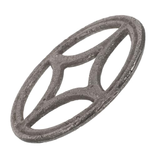 Cabilock Iron Decorative Flowers Round Gate Inserts Decorative Post Inserts Garden Fence Insert Iron Art Fence Decor Wrought Iron Fence Gate Decorative Inserts Fence Gate Outdoor