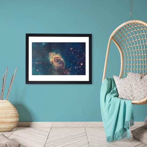 Nébuleuse de la Carène affiche Hubble pour mur blanc vide - 6
