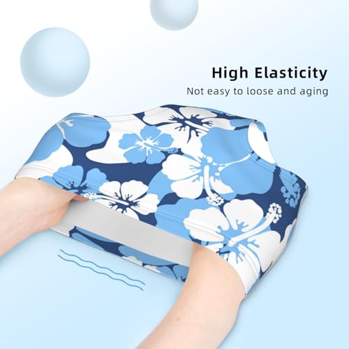 Blue Hawaiian Hibiscus Girls' Underwear Soft Cotton Little Girls Panties Comfort Briefs4