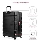 SwissGear 7366 Hardside Expandable Luggage with Spinner Wheels, Black, 2-Piece Set (Weekender/27) - Image 5