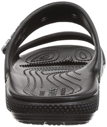 Sandálias Crocs Classic Glitter II Sandal adulto-unissex, Preto, 38