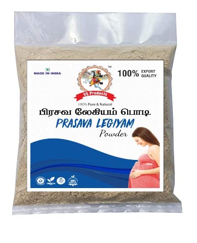 VS Products Prasava Legiyam Powder, 600g, Prasava Nadakaya Lehiyam, Pillai Prtha Marundhu, Postpartum Lehyam Powder, (pack of 6 x 100g)