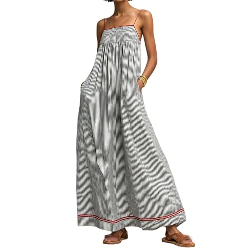 Robe d'été Fluide et Rayée Idéale pour les Vacances et les Balades en Bord de Mer