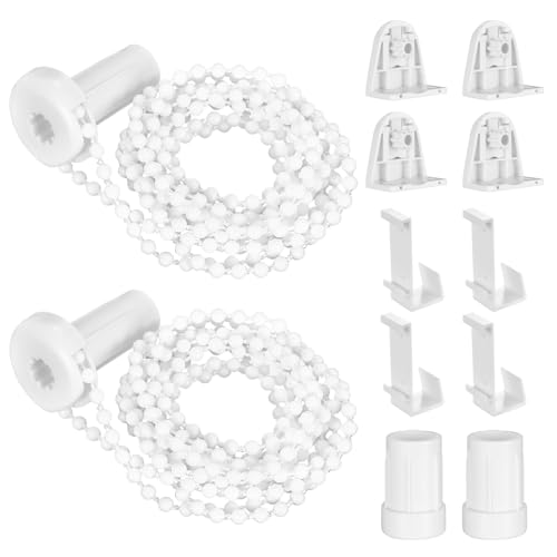 2 Sets Repuestos para Estores Enrollables 17mm, Soportes de Abrazadera de Montaje para Persiana Enrollable, Kit de Reparación de Persiana Enrollables, Fijación Mecanismo Estor Persianas Enrollables