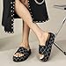 Women's Platform Slide Sandals Comfortable Wedge Espadrille Slides with Cushioned Footbed Fashion Summer Beach Sandals