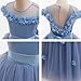 GetWish Flower Girls Formal Tulle Dress Princess Pageant Birthday Party Wedding Bridesmaid Ball Gown Long Dance Dresses