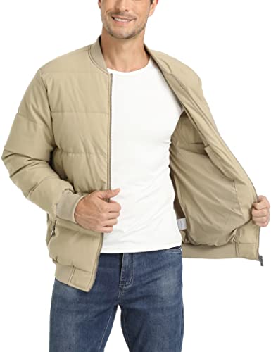 Men's Down Jacket Full Zip Varsity Jacket Casual Down Coat Mens Work Jacket Winter Jacket Windbreaker Bomber Jacket Puffer Jacket Travel Jacket #TOP2