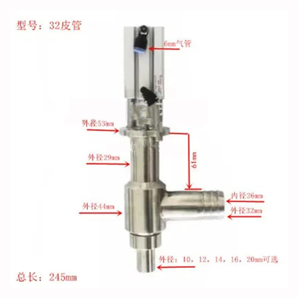 Discharge Nozzle, 304 Filling Machine Discharge Nozzle Paste Liquid Filling Head Filling Machine Accessories Anti-drip Filling Head 1PC(TYPE3)