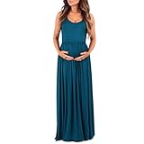 Women's Ruched Sleeveless Maternity Dress by Mother Bee - Made in USA
