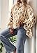LETSVDO Women's Crochet Hollow Out Sweater Long Sleeve Crewneck Mesh Knit Pullover Tops Casual Beach Vacation Cover Ups Beige
