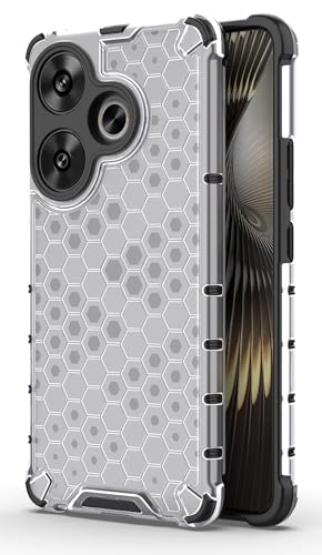 Image of Glasgow Back Case Cover Compatible with [ Poco F6 5G ] (Stylish Design) - Transparent