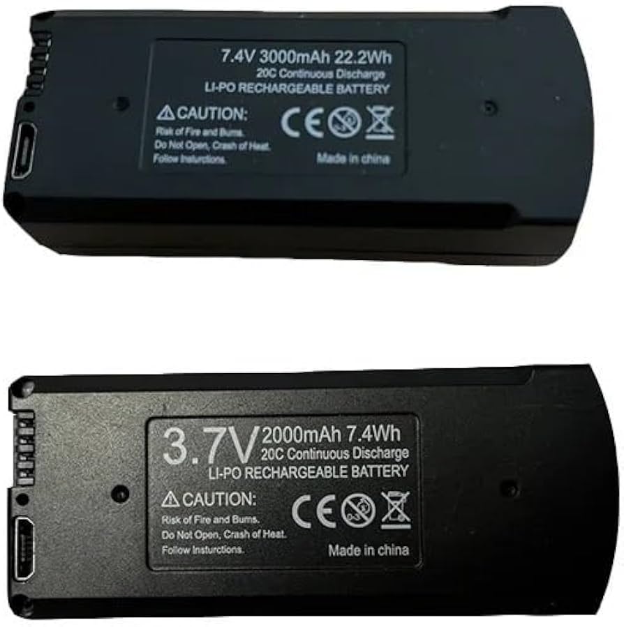 Batterie De Drone 7,4 V 3000 MAh/3,7 V 2000 MAh, Compatible Avec