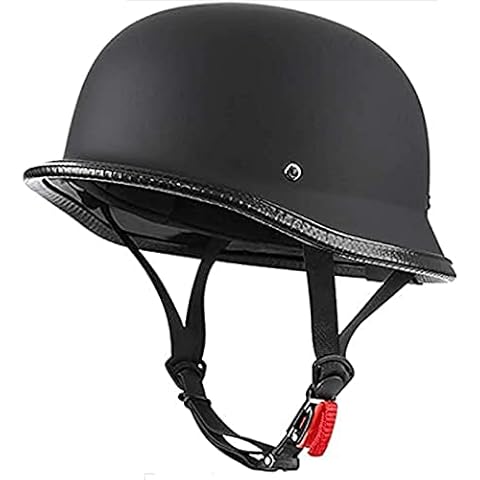 Vintage German Style Motorcycle Helmet Skull Cap for Men and Women Motorcycle Half Helmet Beanie Half Face Bicycle Scooter ATV UTV Skateboard Helmet,DOT Approved B,M Cover