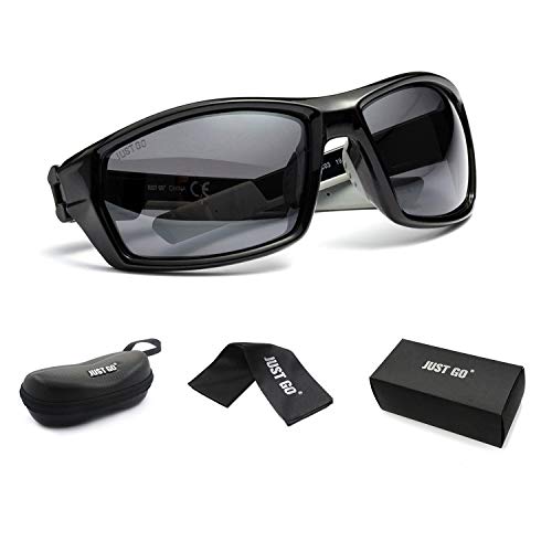 JUST GO Men's Polarized Lens Sports Sunglasses2
