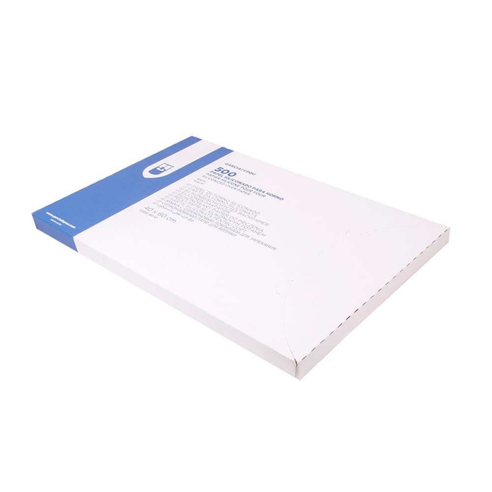 García di Pou 189.47 carta forno siliconado double-face 39 g/m2, 40 x 60 cm, set di 500, Bianco