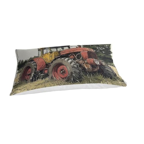 Linge de lit tracteur 3D housse de couette 135x200 microfibre 2 pces