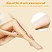 Crystal Hair Eraser for Women and Men, Reusable Crystal Hair Remover Device Magic Painless Epilators Hair Removal Tool, Magic Hair Eraser for Back Arms Legs (Gold-Upgraded)