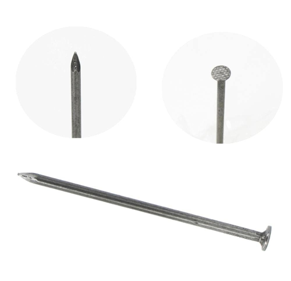 Nägel, Karbonstahl, Stiftkopf für Holzbearbeitung und Dielen, 90 mm, 1 kg Packung, ideal für Wand- und Bodenanwendungen