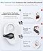 Boytond Ultra Open Ear Earbuds - Ergonomic Clip-On Earbuds, Bone Conduction Over-The-Ear Headphones with Waterproof Design and Secure Fit for Small Ears, Black