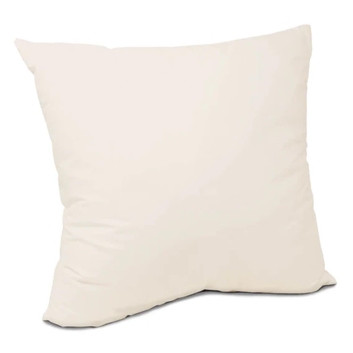 Lancashire Bedding British Wool Cushion Pad 22" x 22" (55x55cm) – 100% Natural British Wool Filling, Hypoallergenic, Eco-Friendly, Shape-Retaining – Square Pillow Insert for Sofa, Bed & Chair
