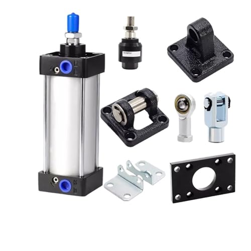 Cylindre pneumatique SC40 alésage 40mm évite les blocages mécaniques avec sa fixation CA pivotante