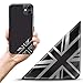 Biomar Labs® 2 x 3D Flexibles Autocollant de Plaque Immatriculation Personnalisable Badge Drapeau Britannique UK Emblème Voiture Auto Moto Casque Tuning F 141