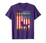 Poodle Dog USA American Flag 4th of July Patriotic Gift Women Kids Men T-Shirt