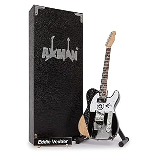Eddie V (Pearl Jam) Réplique de guitare miniature – Cadeaux musicaux – Échelle 1/4 faite à la main – Comprend une boîte… - Les Beatles, Paul McCartney, John Lennon, RIngo Starr, George Harrison