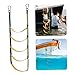 KUYYFDS Boat Rope Ladder 5 Steps Marine Rope Ladder Extension Portable Swim Ladder Boat Ladder for Sailboat Canoeing