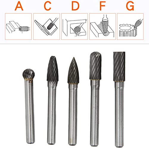 Set de 5 fresas de carburo de tungsteno para amoladora miniatura 2