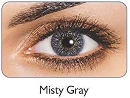 JazzEyewears Freshlook Monthly Disposable Color Contact Lens Plano (Mist Grey)-Pack of 2