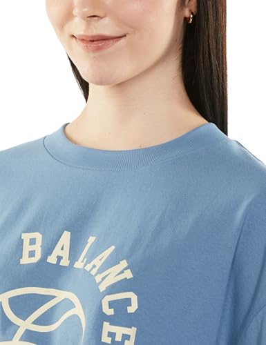 Image of new balance Women's Letter Print Oversized Fit T-Shirt