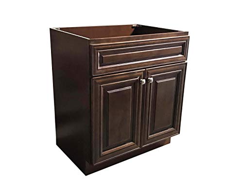 New Maple Walnut Single-Sink Bathroom Vanity Base Cabinet 36" Wide X 21" Deep #TOP2