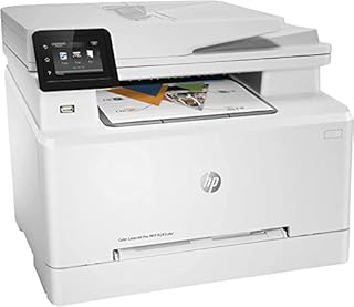 HP Color Laserjet Pro M283cdw Wireless All-in-One Laser Printer, Print Scan Copy Fax, Auto 2-Sided Printing, 22ppm, 600x600DPI, 260-Sheet, Remote Mobile Print, White, Durlyfish Ten cartridges