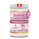 Herba Marine Collagen Powder for Women & Men with Hyaluronic Acid, Vitamin C, and Silica – 305g | Made in Canada | Wild Caught | Hydrolyzed Collagen Peptides | Antibiotics Free | Sustainably Sourced