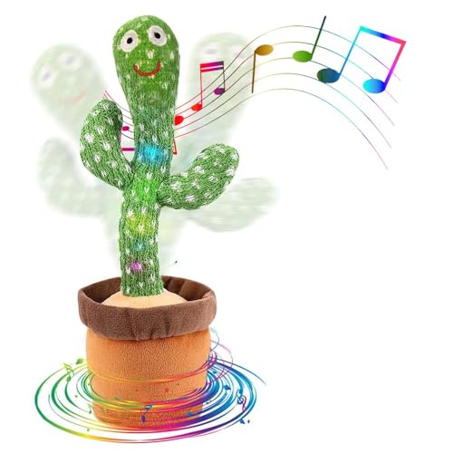 Dancing Talking Cactus Toy Volume Control Repeat What You Say Kids