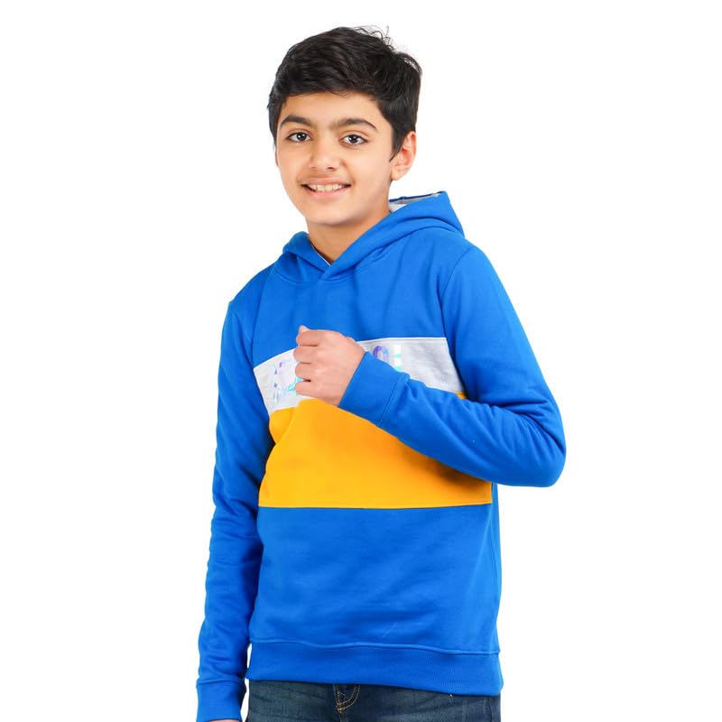 Image of Real Basics Boys Cotton Hooded Sweatshirt(Pack of 1)