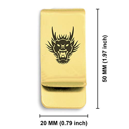 Stainless Steel Chinese Zodiac Classic Slim Money Clip Credit Card Holder2